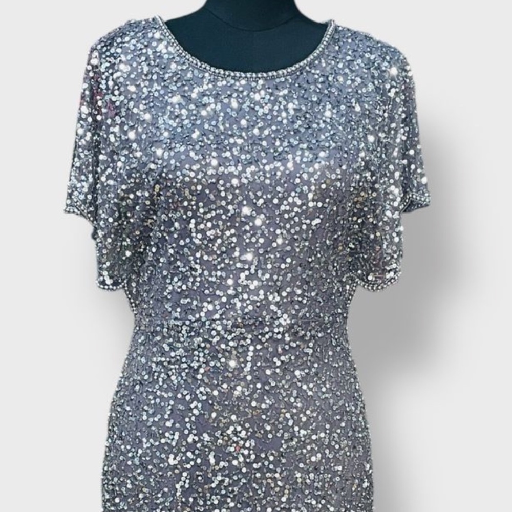 NWT Adrianna Papell Flutter Sleeve Sz 6 Cocktail Dress